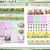 7 x 9 Planner | Monthly Sticker Kit | Springtime Joy Easter Edition
