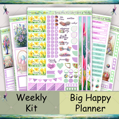 Big Happy Planner | Weekly Sticker Kit | Springtime Joy: Easter Edition