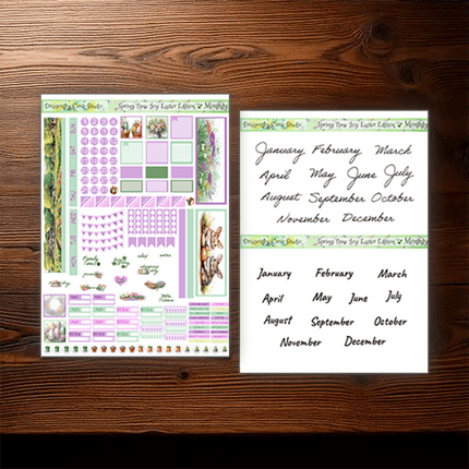 Hobonichi Planner | Monthly Sticker Kit | Springtime Joy: Easter Edition