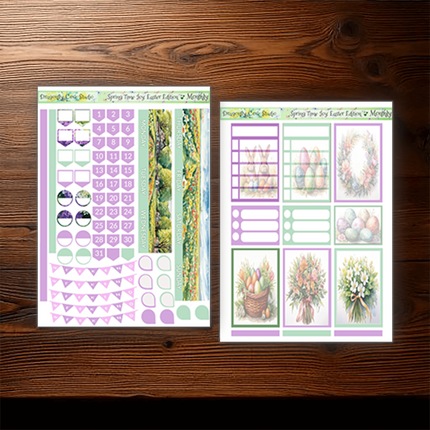 Big Happy Planner | Monthly Sticker Kit | Springtime Joy: Easter Edition